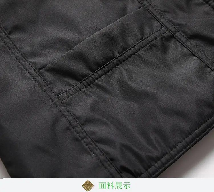 Middle-aged Fleece Warm Vest for Men Winter — feature 9