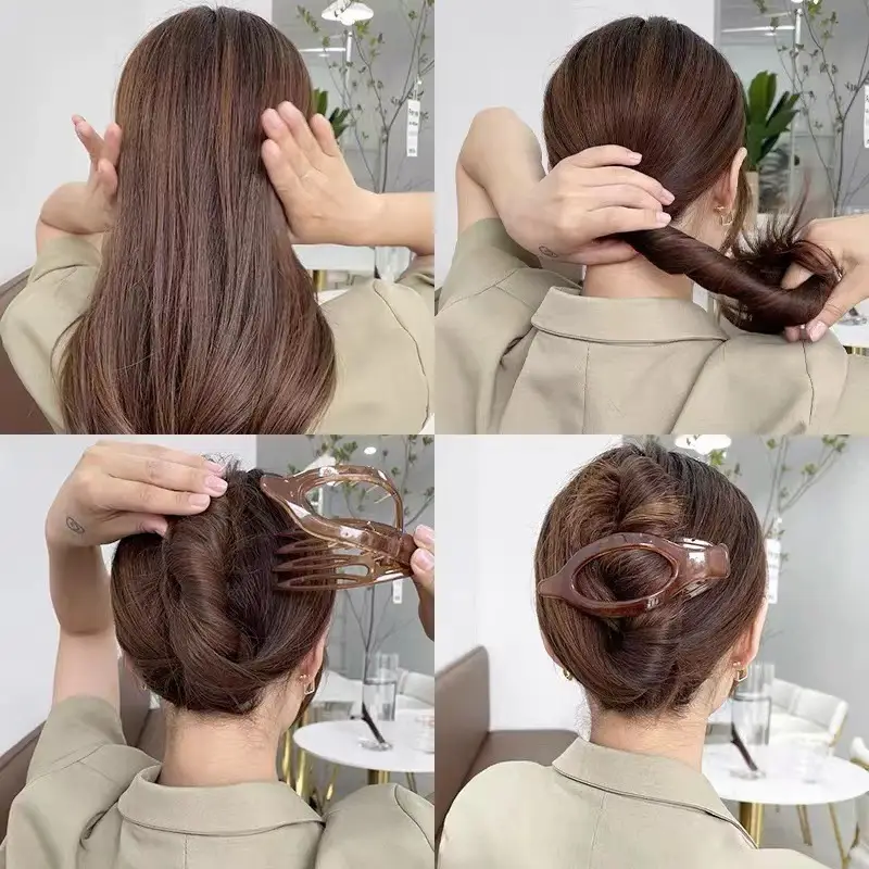 Duckbill Hairpin for Women Large Size Green - Image 8