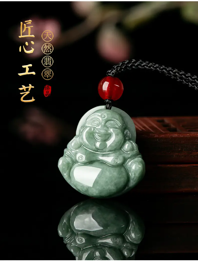 Natural Jade Buddha Pendant Necklace for Men Women — feature 2