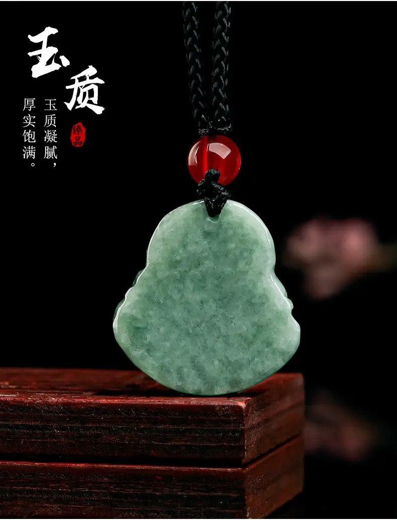 Natural Jade Buddha Pendant Necklace for Men Women — feature 6