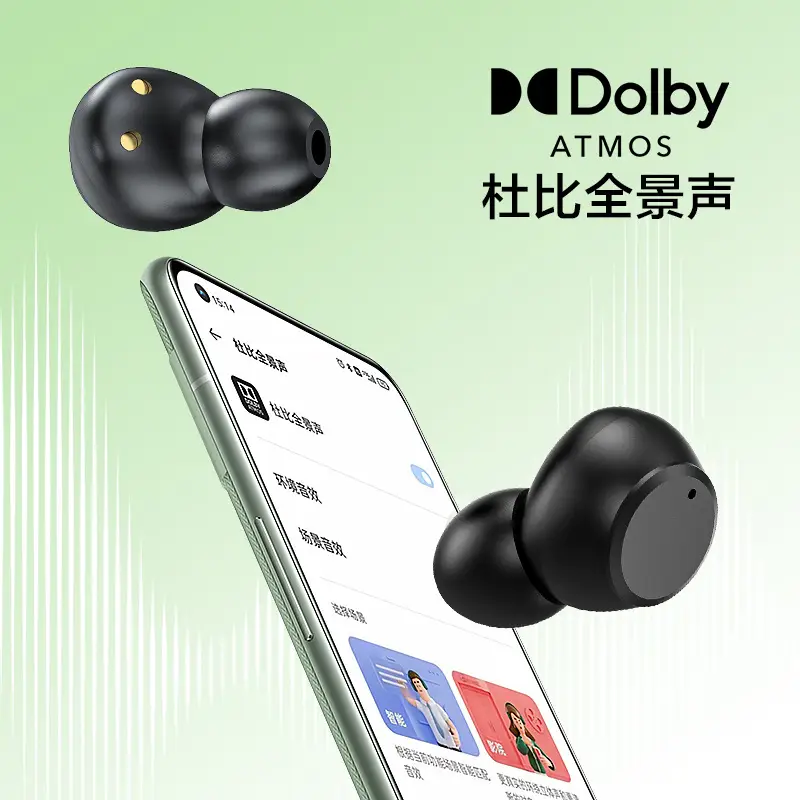 Wireless Bluetooth 5.3 Earphones Space Capsule Bean Style Black - Image 7