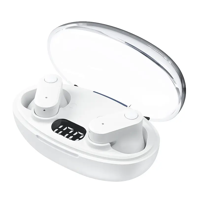 Wireless Bluetooth 5.3 Earphones Space Capsule Bean Style Black - Image 3