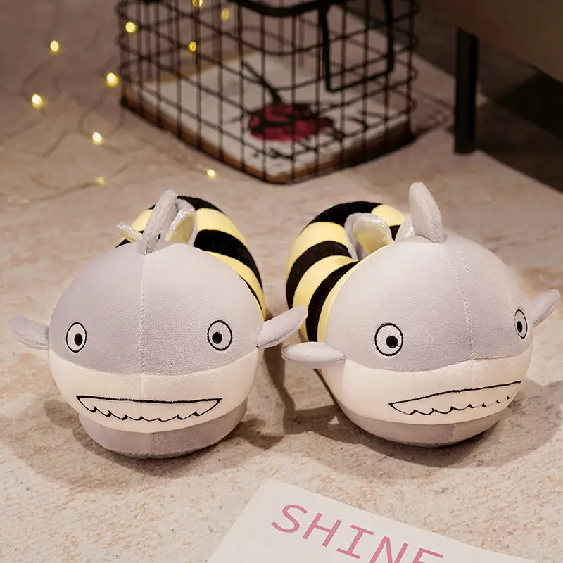Creative Strawberry Bear Cotton Shoes Fun Turtle Honey Kuso Home Cotton Slippers Indoor Warm Thickened Slippers Couple Winter - Image 2