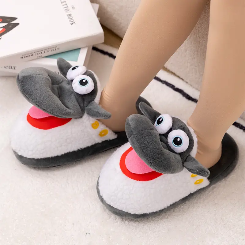 Creative Strawberry Bear Cotton Shoes Fun Turtle Honey Kuso Home Cotton Slippers Indoor Warm Thickened Slippers Couple Winter - Image 7