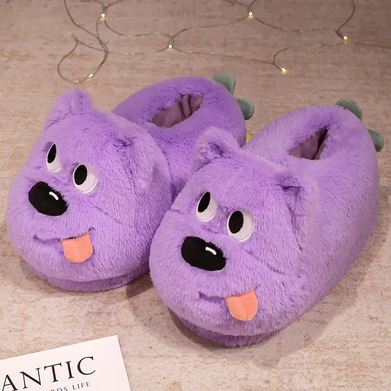 Creative Strawberry Bear Cotton Shoes Fun Turtle Honey Kuso Home Cotton Slippers Indoor Warm Thickened Slippers Couple Winter - Image 9