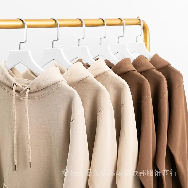 Men Mocha Hooded Sweatshirt 300g Heavy Cotton