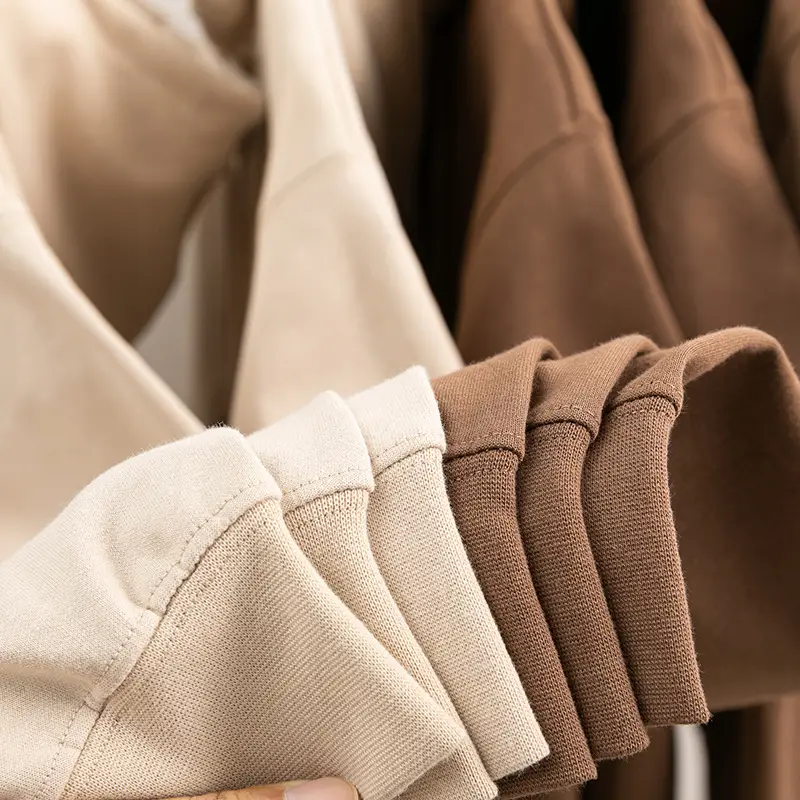Men Mocha Hooded Sweatshirt 300g Heavy Cotton