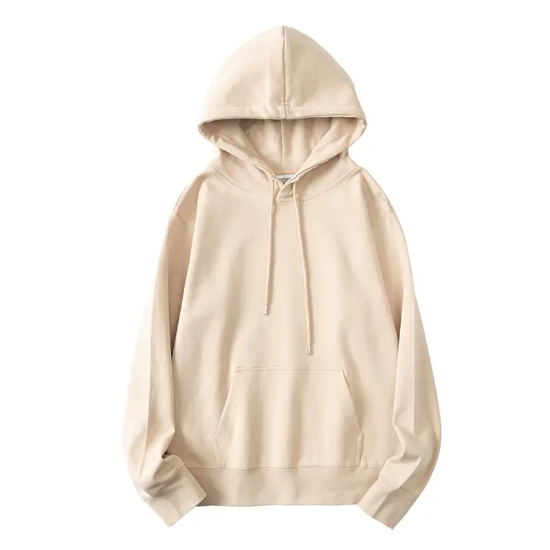 Men Mocha Hooded Sweatshirt 300g Heavy Cotton