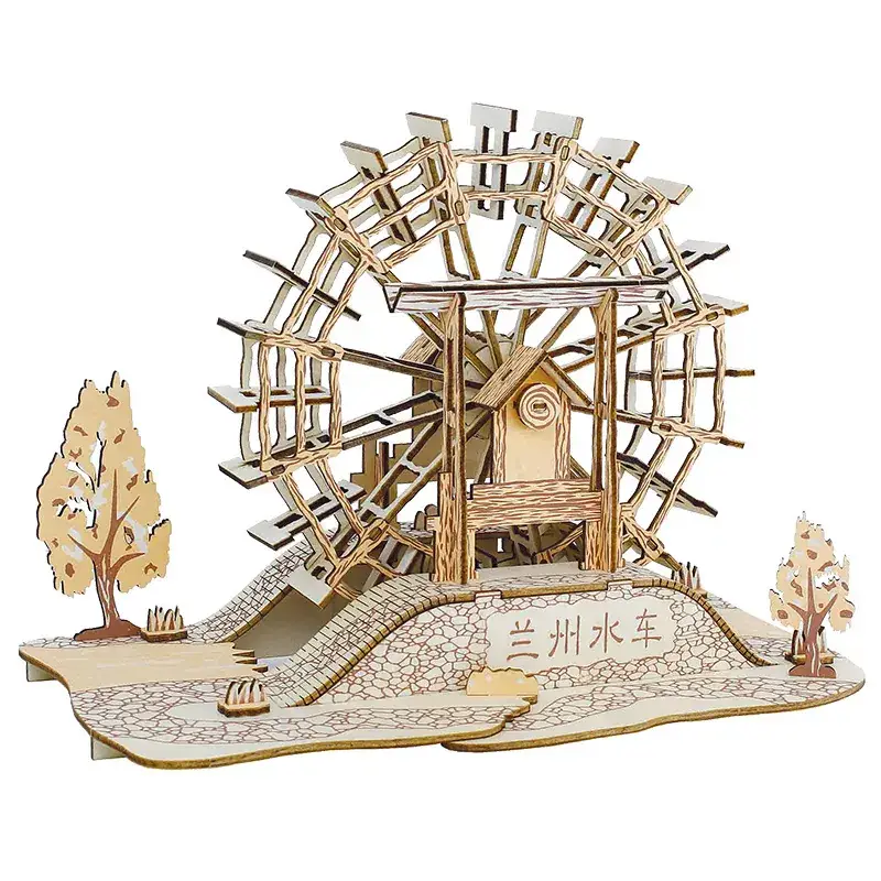 Wooden 3D Educational Toy Cottage for Kids - Image 17