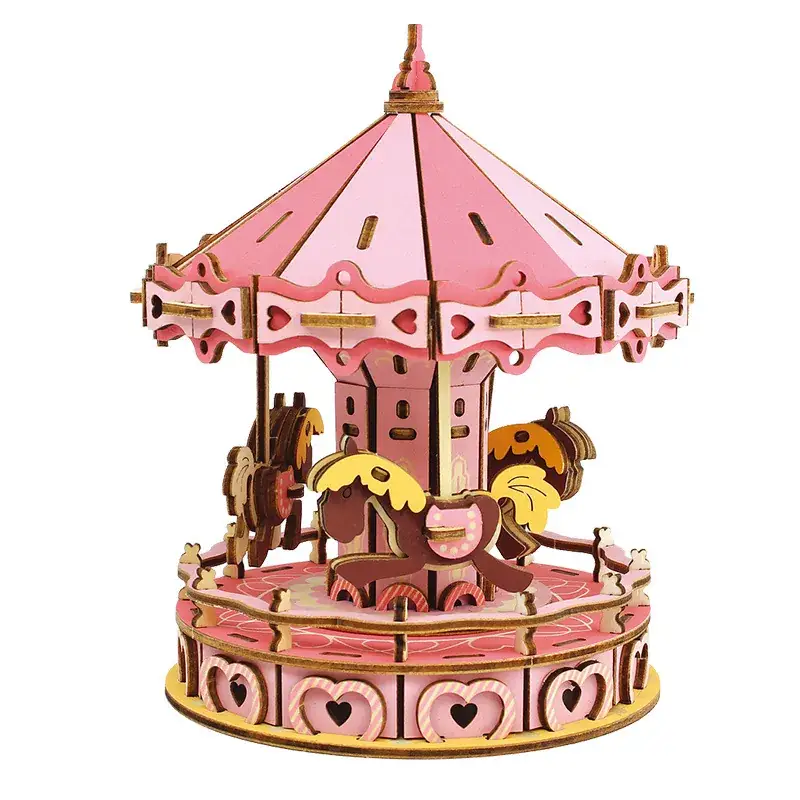 Wooden 3D Educational Toy Cottage for Kids - Image 19