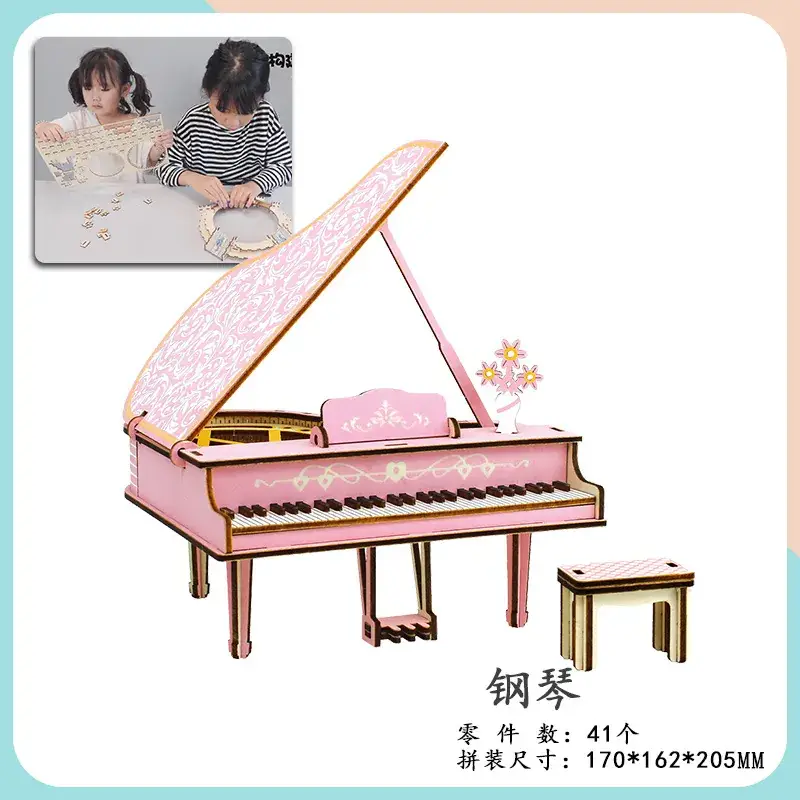Wooden 3D Educational Toy Cottage for Kids - Image 6