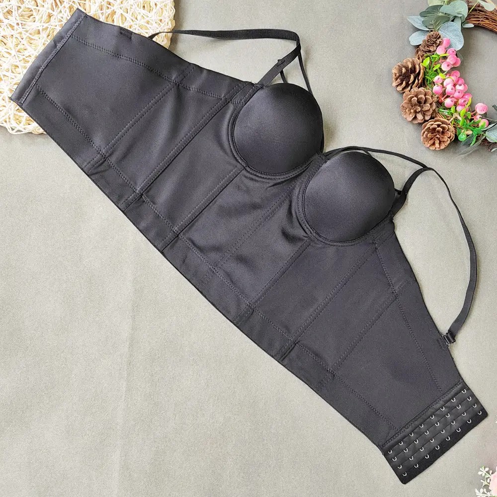 Red Fishbone Bra Top Vest for Women — feature 15
