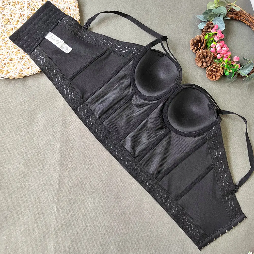 Red Fishbone Bra Top Vest for Women — feature 17