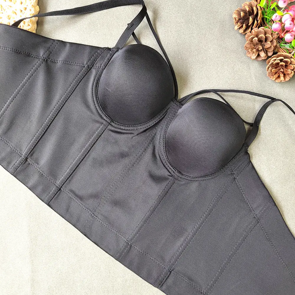 Red Fishbone Bra Top Vest for Women — feature 19