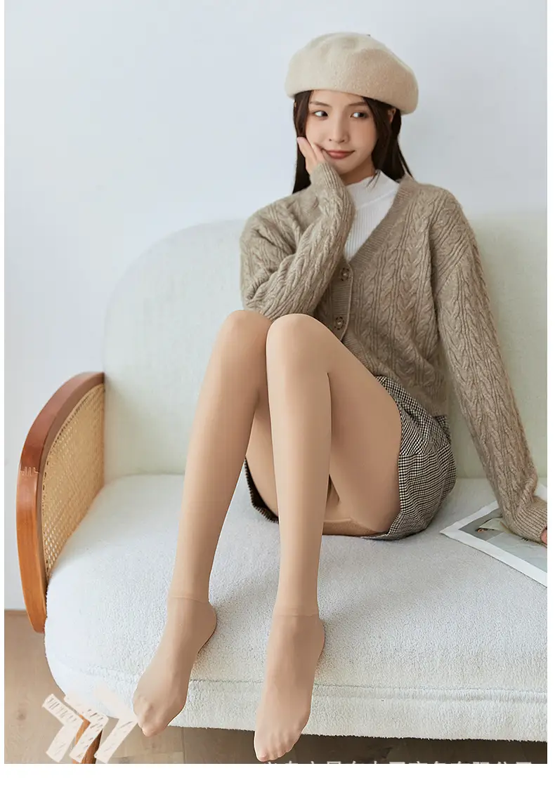 Women's Flesh Color Water Light Leggings Pantyhose — feature 12