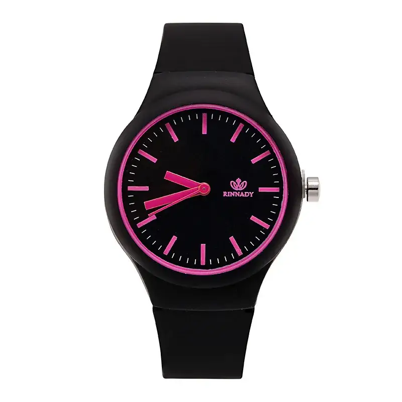 Women's Cartoon Silicone Sports Watch Blue Red