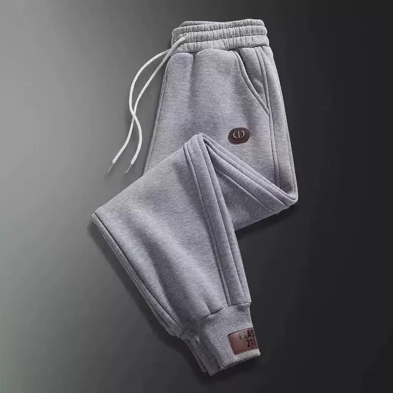 Men Fleece Lined Warm Jogger Pants Black — feature 5