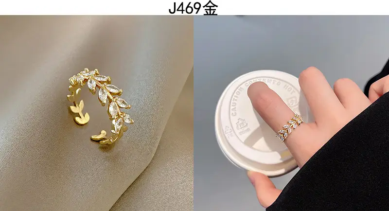 Korean Accessible Luxury Zircon Pearl Bow Rings Set — feature 17