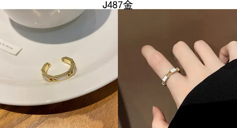 Korean Accessible Luxury Zircon Pearl Bow Rings Set — feature 19