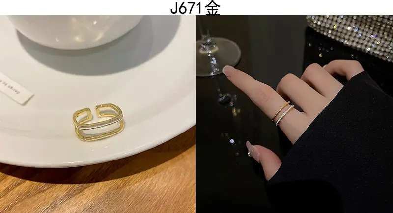 Korean Accessible Luxury Zircon Pearl Bow Rings Set — feature 25