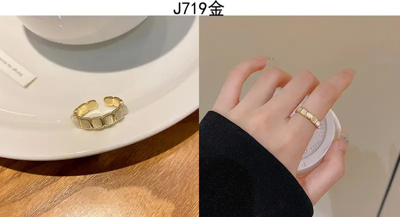 Korean Accessible Luxury Zircon Pearl Bow Rings Set — feature 29
