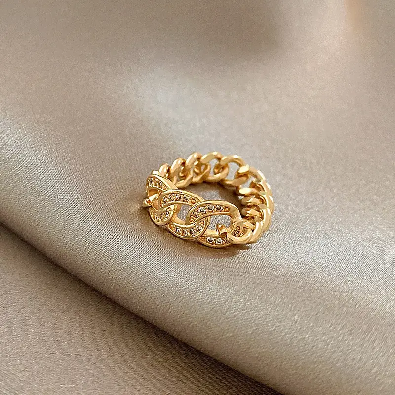 Korean Accessible Luxury Zircon Pearl Bow Rings Set