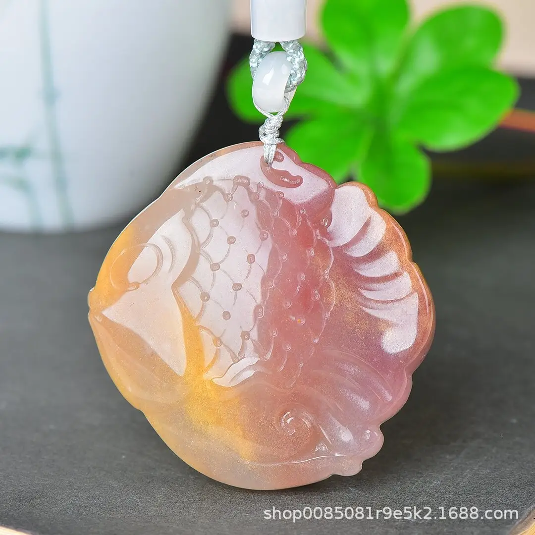 Xinjiang Golden Silk Jade Pendant for Men Women - Image 4