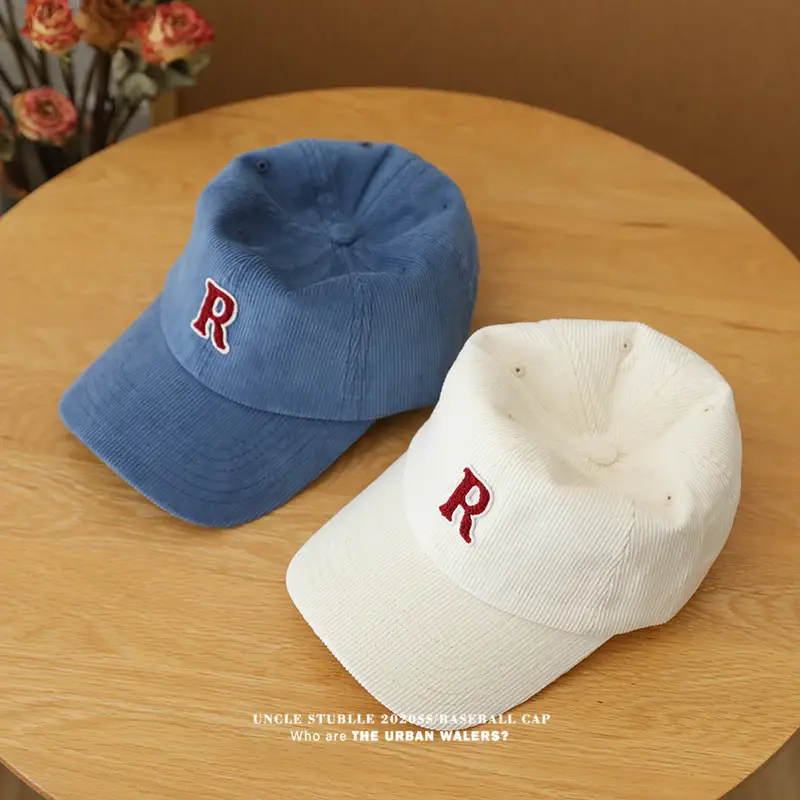 R Label Black Baseball Cap for Men Women - Image 12