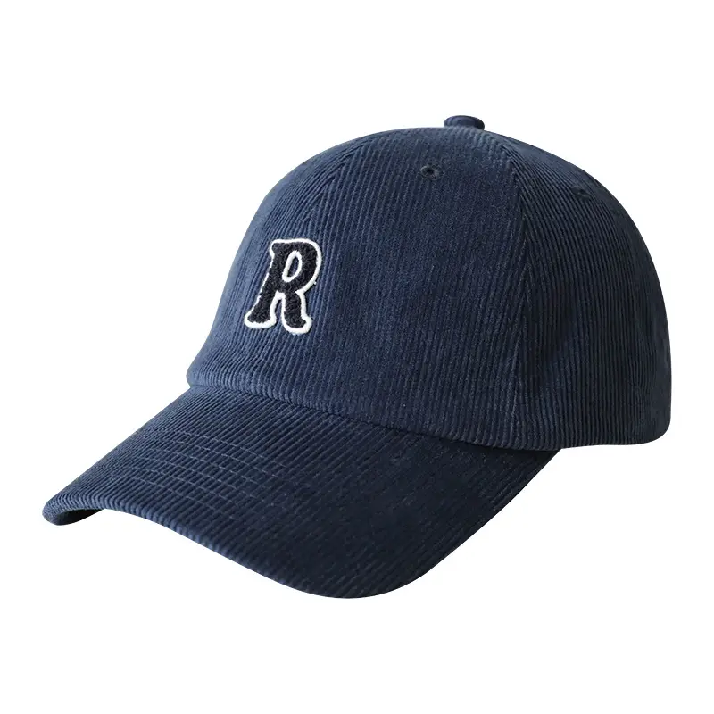 R Label Black Baseball Cap for Men Women - Image 14