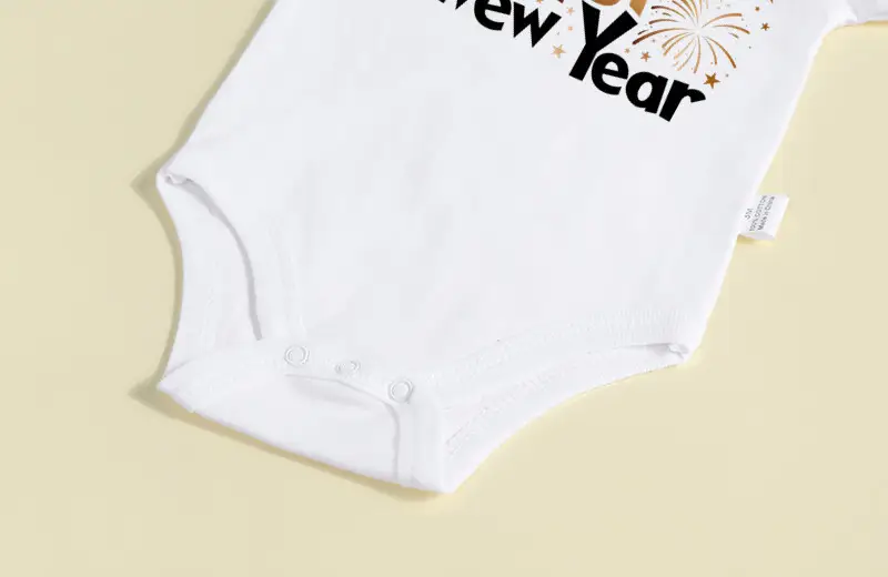 Baby New Year T-Shirt Grey Cotton 1st Baby — feature 4