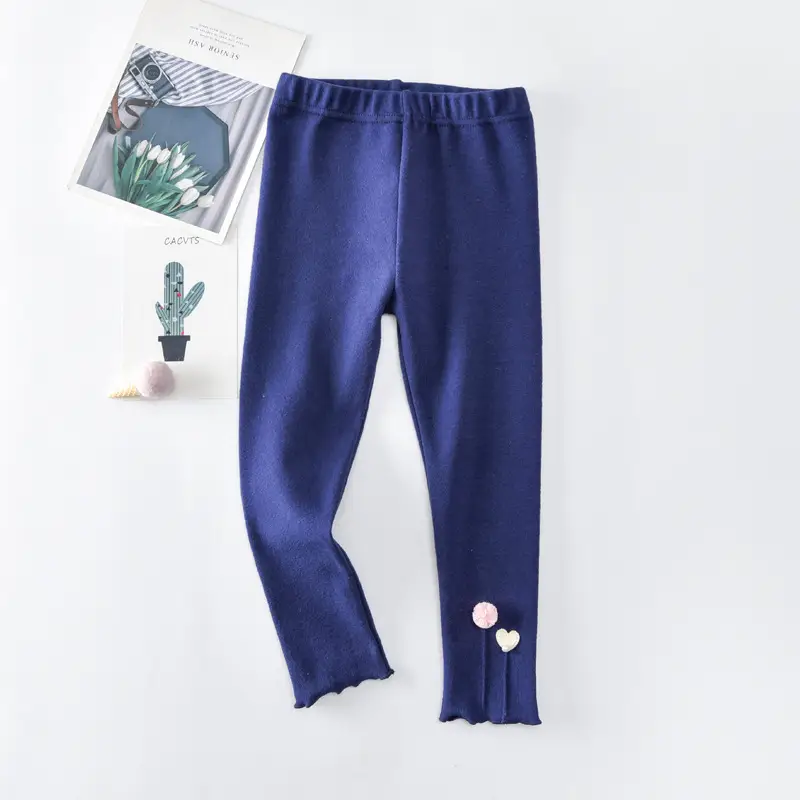 Black Cotton Leggings for Girls Spring Autumn - Image 3