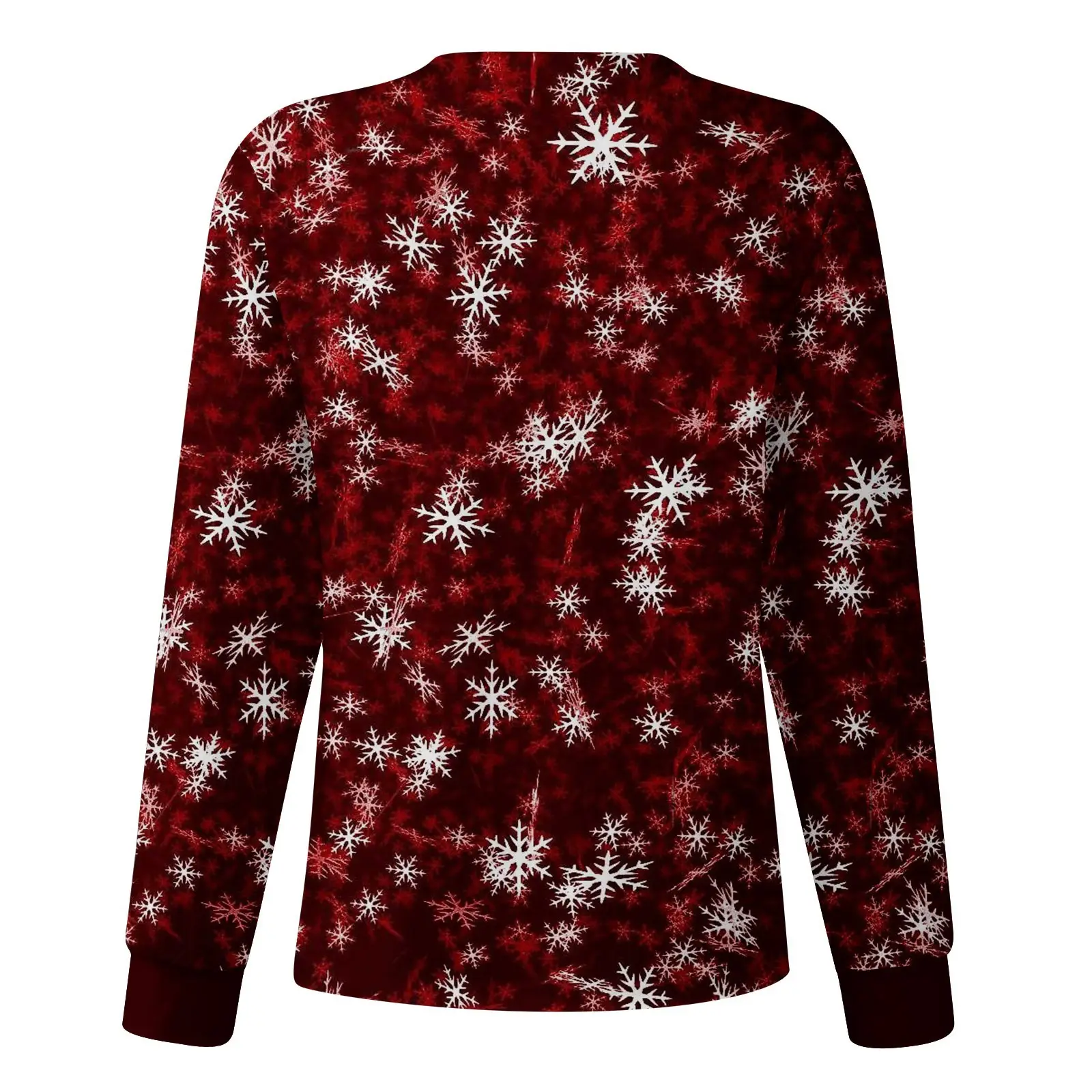 2022 Printed Crewneck Christmas Top for Women — feature 12