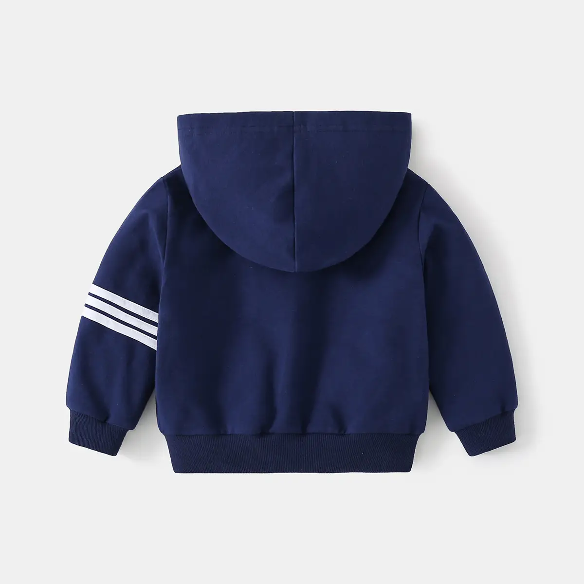 Autumn Zipper Hoodie Blue Kids Casual Wear - Image 4