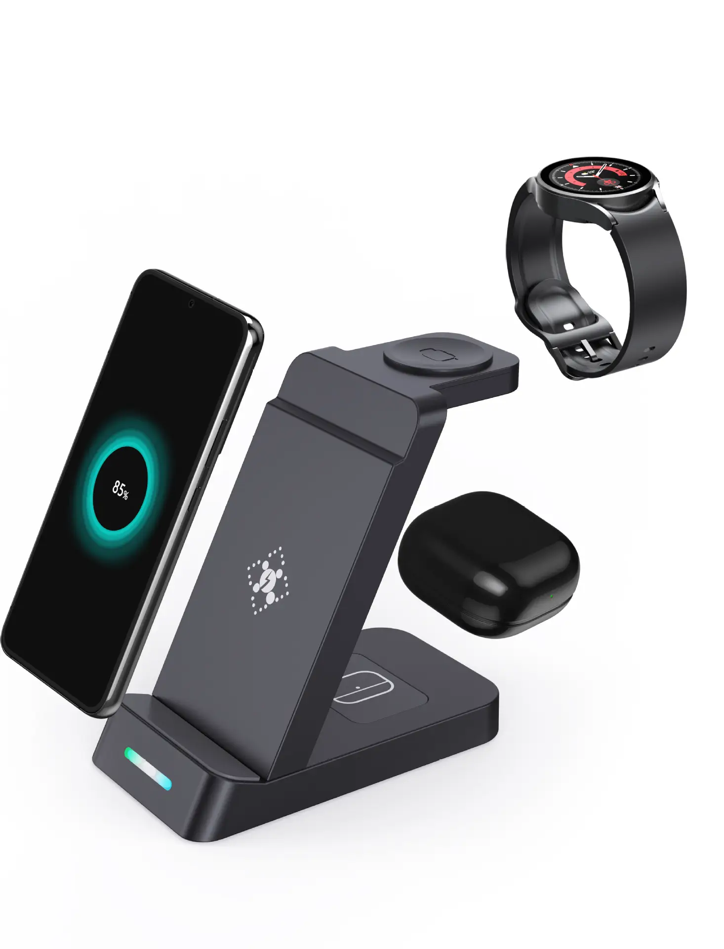 Three-In-One Phone Earphone with Fast Wireless Charging - Image 3