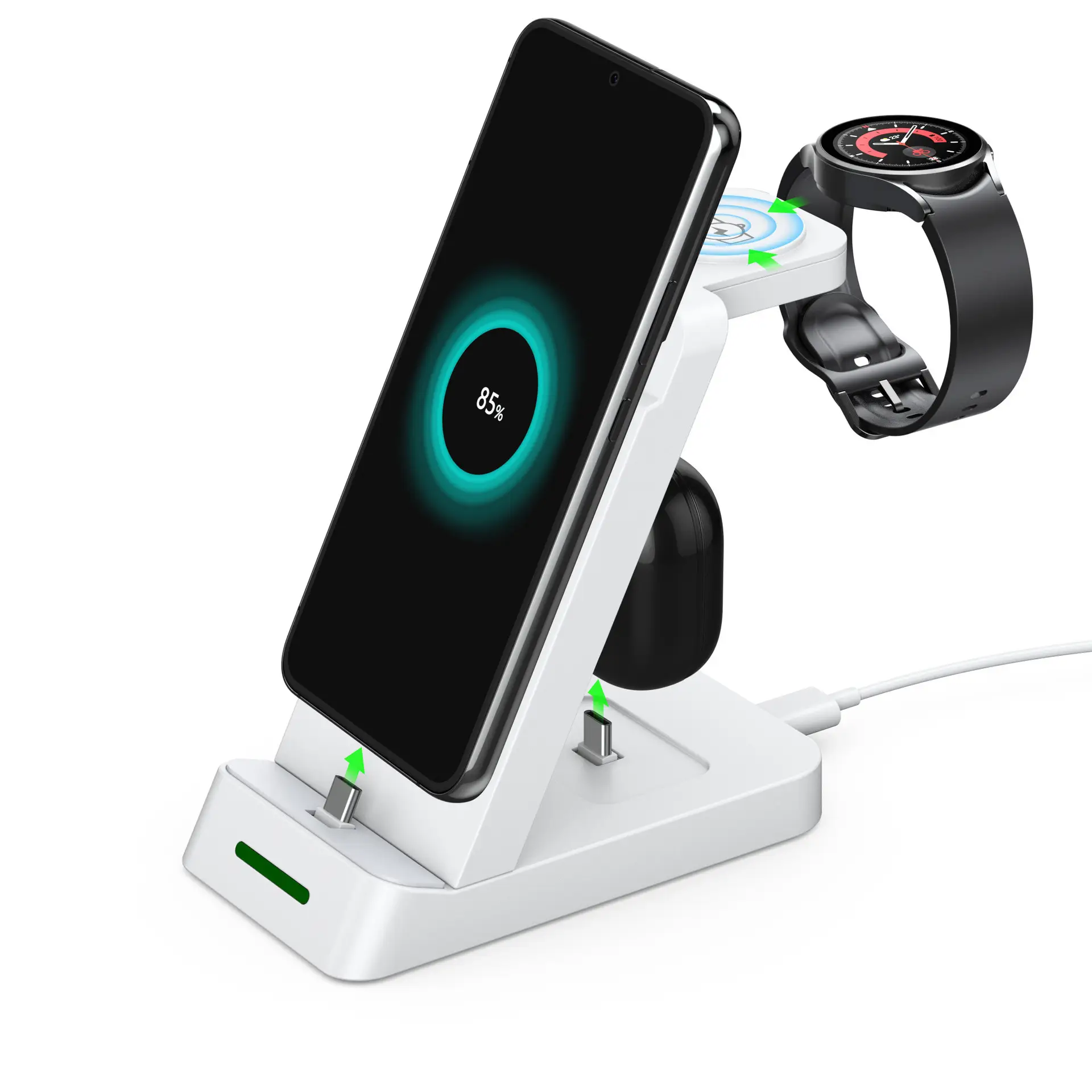 Three-In-One Phone Earphone with Fast Wireless Charging - Image 8