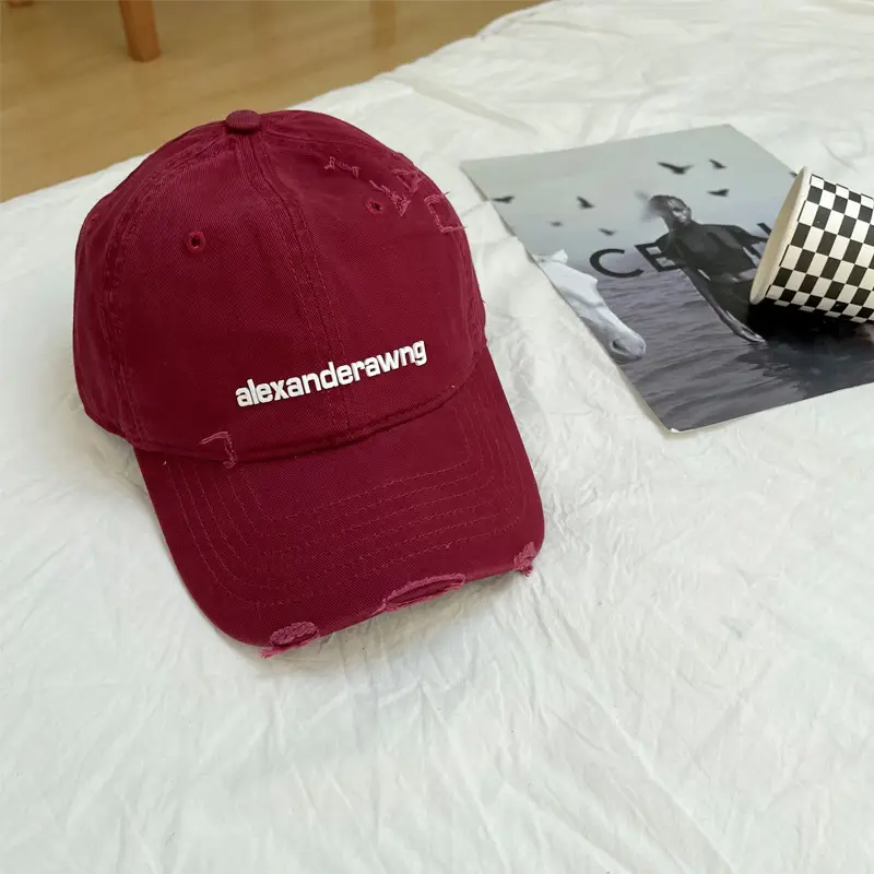 New Hole Letter Embroidered Baseball Caps for Women & Men - Image 4
