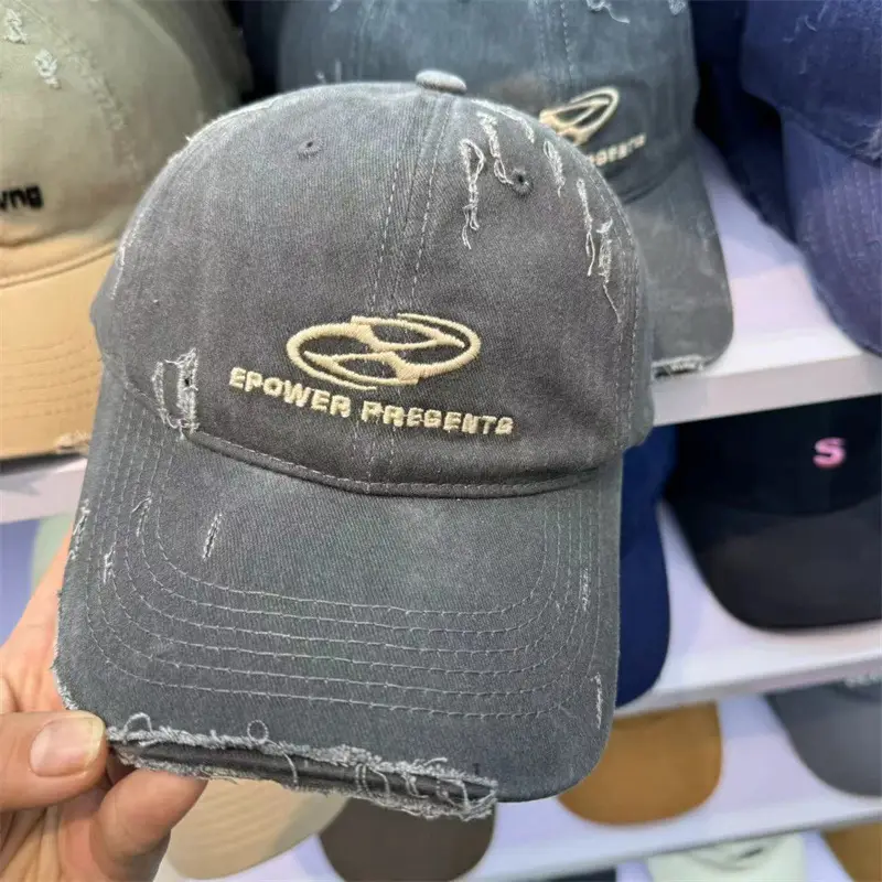New Hole Letter Embroidered Baseball Caps for Women & Men - Image 7