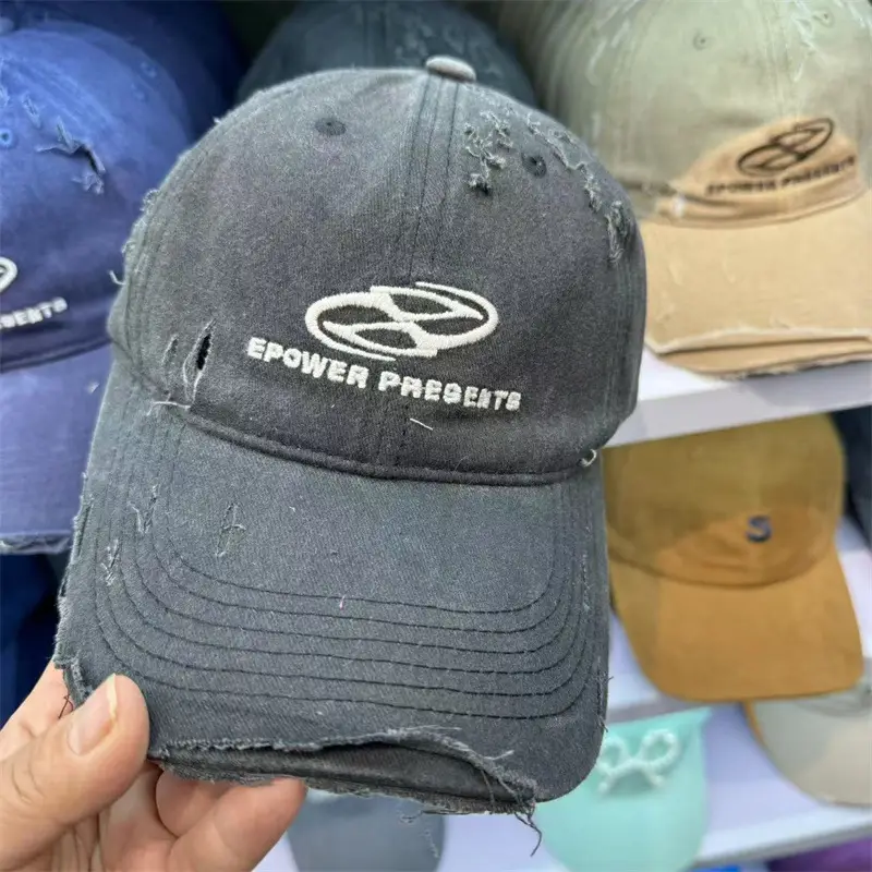 New Hole Letter Embroidered Baseball Caps for Women & Men - Image 8