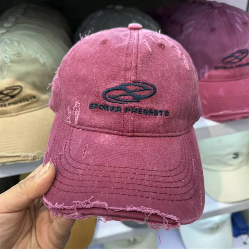 New Hole Letter Embroidered Baseball Caps for Women & Men - Image 10