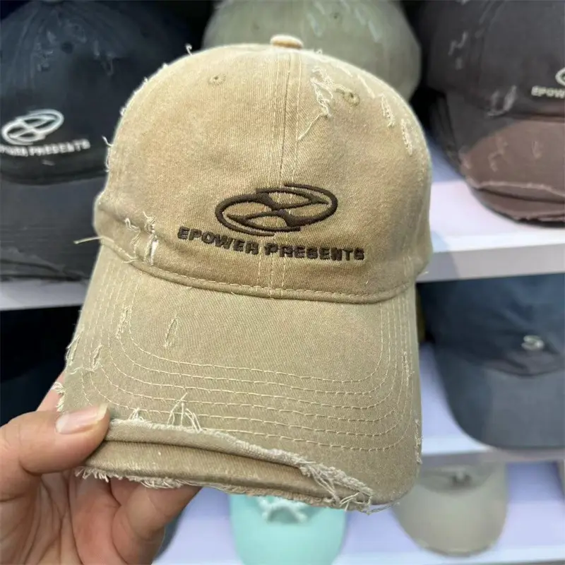 New Hole Letter Embroidered Baseball Caps for Women & Men - Image 12