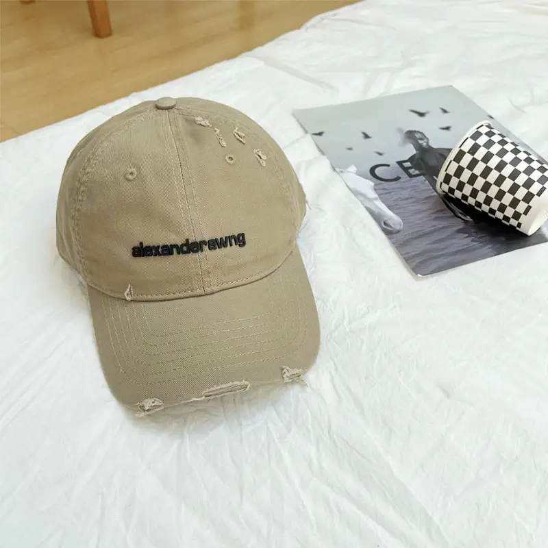 New Hole Letter Embroidered Baseball Caps for Women & Men - Image 2