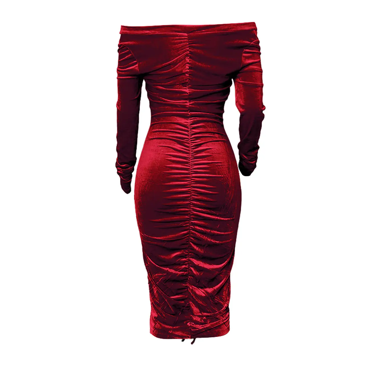 Ttdd002 Women's Cross-Border Pleated Dress Brown — feature 12