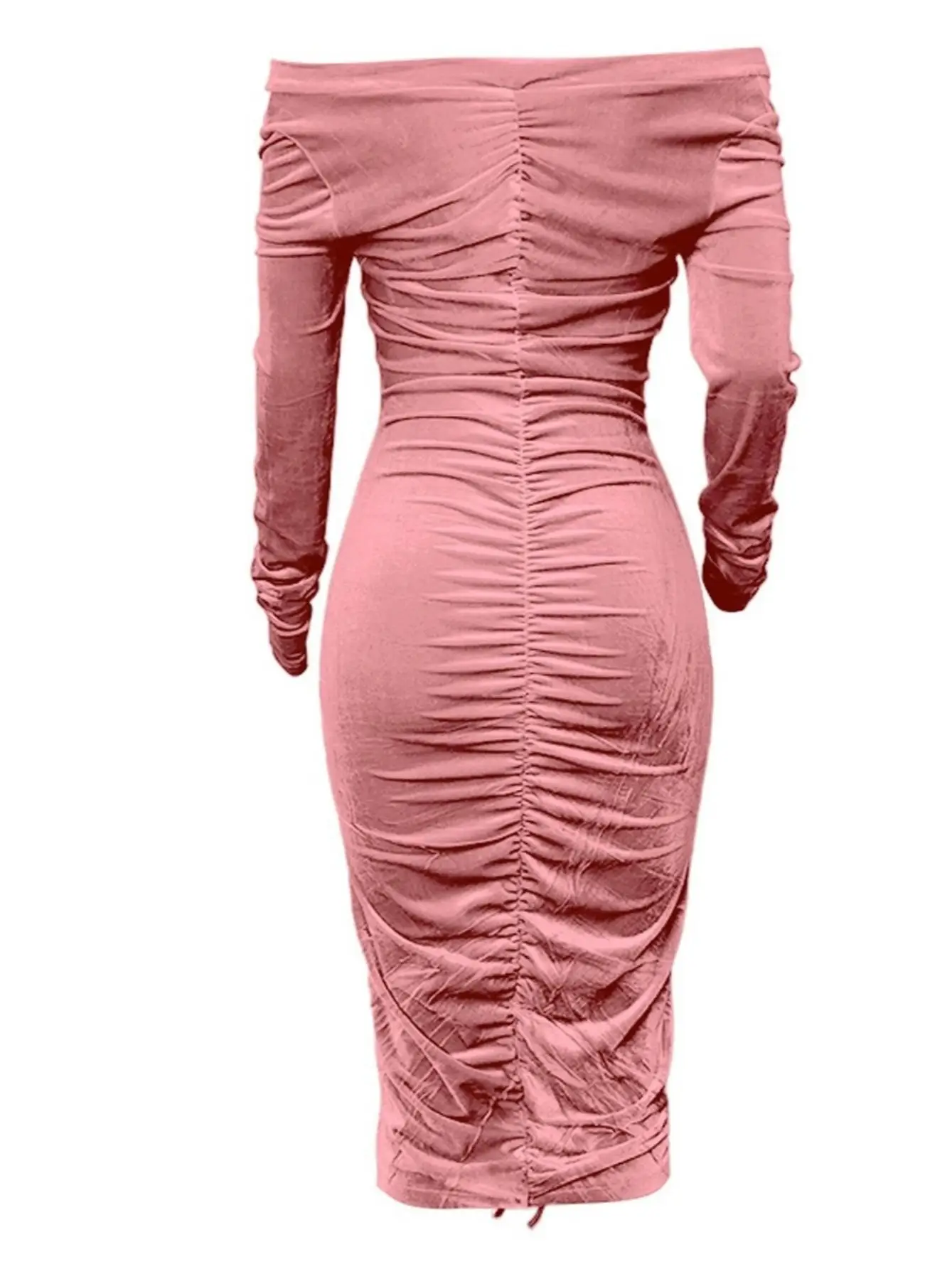 Ttdd002 Women's Cross-Border Pleated Dress Brown — feature 15