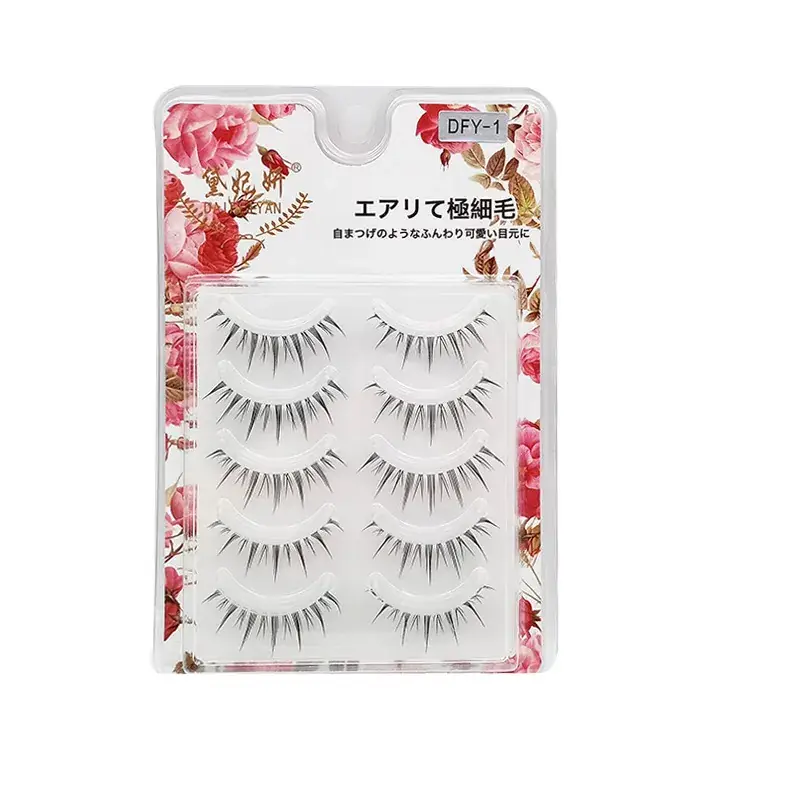 False Eyelashes for Daily Makeup 5 Pairs - Image 86