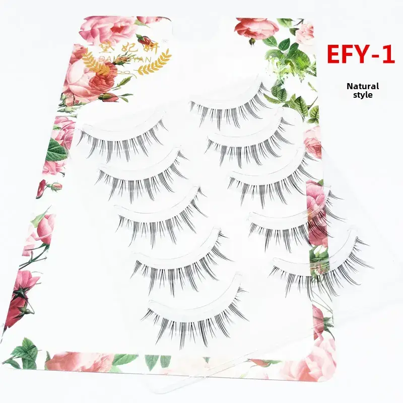 False Eyelashes for Daily Makeup 5 Pairs - Image 2