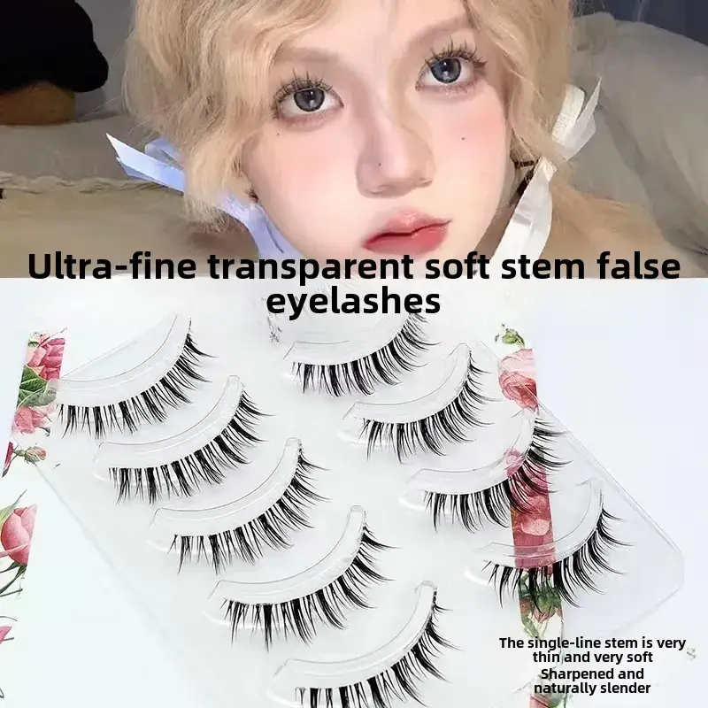 False Eyelashes for Daily Makeup 5 Pairs - Image 33