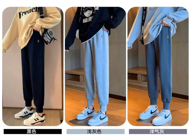 Women Fleece Lined Loose Toe Pants Black — feature 10