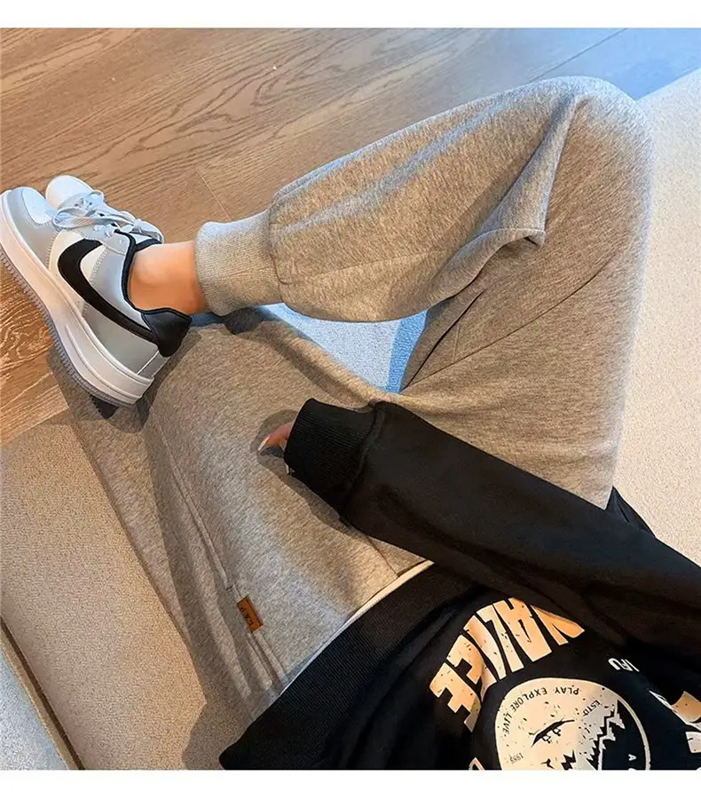 Women Fleece Lined Loose Toe Pants Black — feature 17