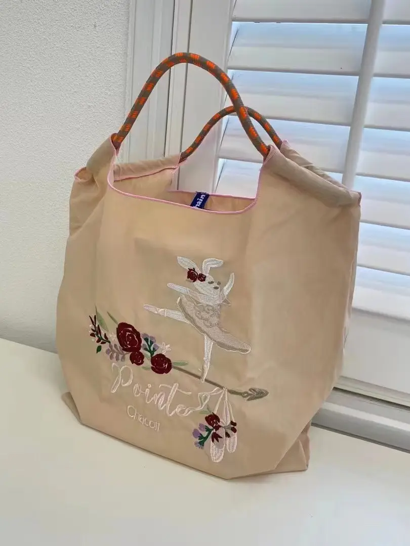 Pioneer Club Embroidered Shoulder Bag Purple Nylon