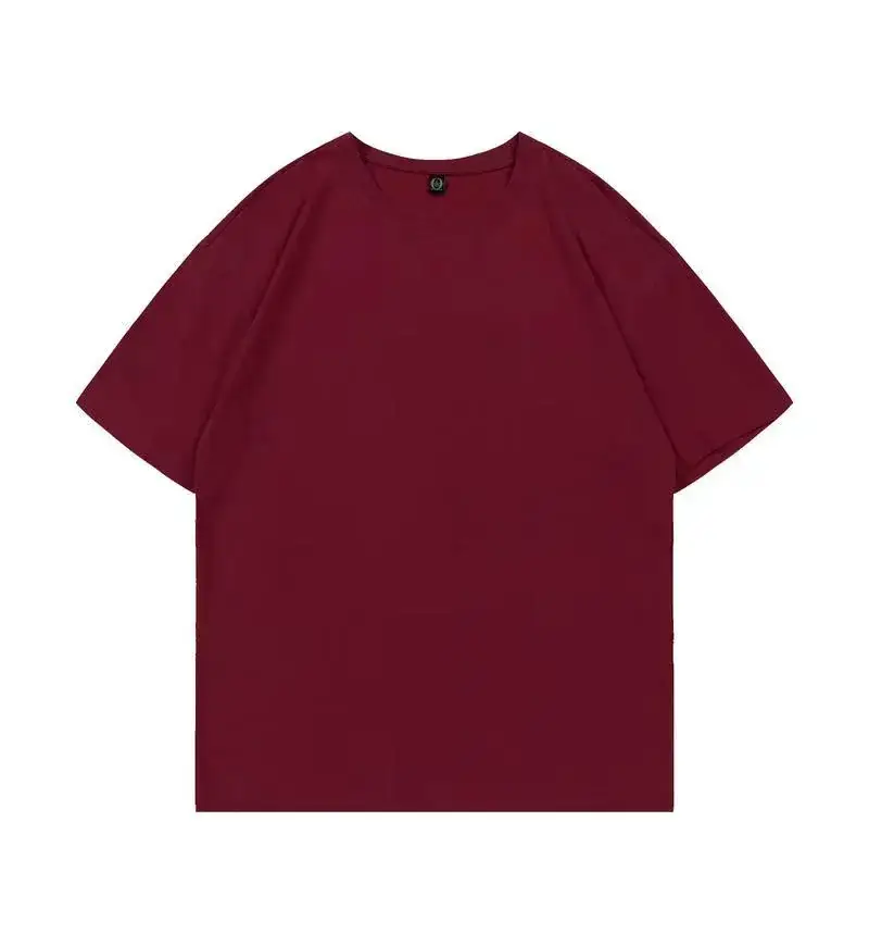 200g Cotton Round Neck Short Sleeve T-Shirt with Logo Print - Image 10
